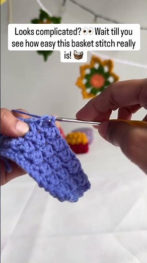 Easy Basket Stitch Crochet Tutorial 🧺✨ | Day 28 Crochet Series #crochet