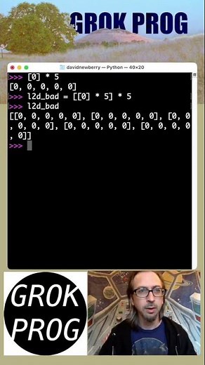Nested, 2D Lists - Python Playtime
