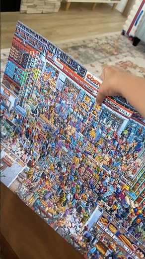 Completing the 500 piece Costco Jigsaw Puzzle