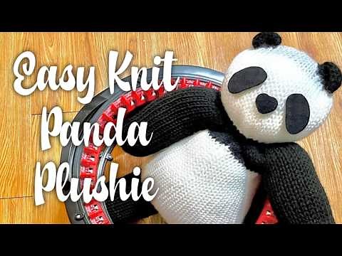 DIY Knit a Cute Panda on a Knitting Machine