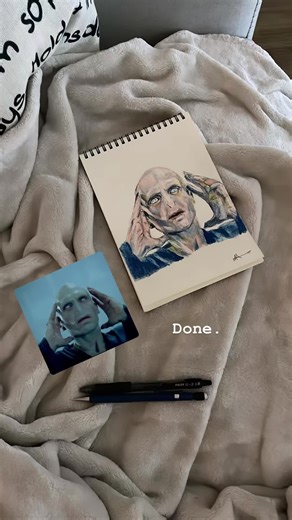 Harry Potter Color Pencil Art: Voldemort Illustration