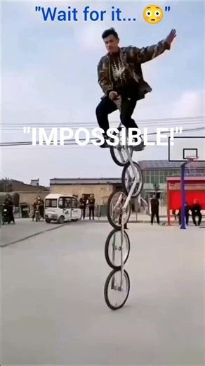 Impossible Balance? 😱 Multi-Wheel Unicycle Stunt