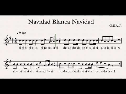 NAVIDAD BLANCA NAVIDAD - FLAUTA DULCE