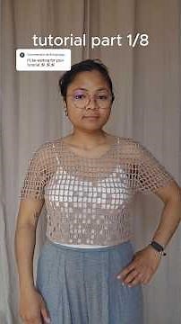 1/8 Mistral filet tee tutorial #crochet