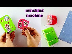 DIy punching machine // How to make punching machine with cardboard // easy school craft