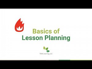 Basics of Lesson Planning