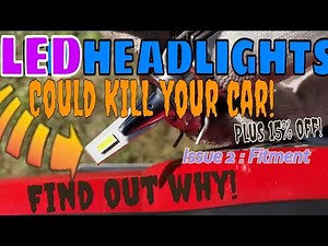 LED Headlights can ruin your car?! CANBUS frequency interference SOLVED fix no start CEL + more