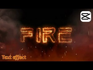 How to make fire text in capcut - capcut text editing tutorial