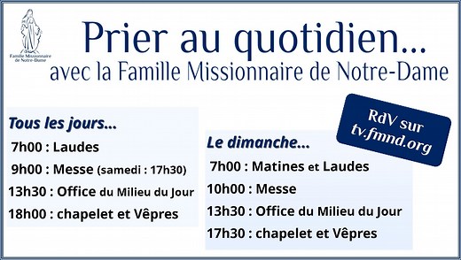 Prier avec la communauté : suivre les offices en direct ou en différé !