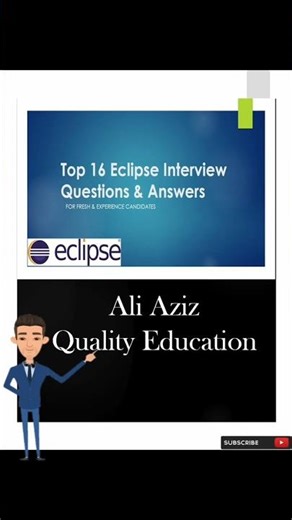 Eclipse IDE Interview Questions & Answers ⚡ | ‪@AliAzizQualityEducation‬