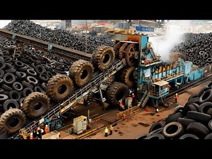 Inside a Modern Tire Recycling Factory – An Incredible Production Process