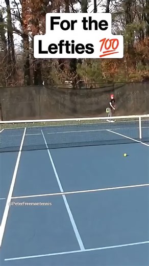 Peter Freeman on Instagram: "Lefty slice serve demo"