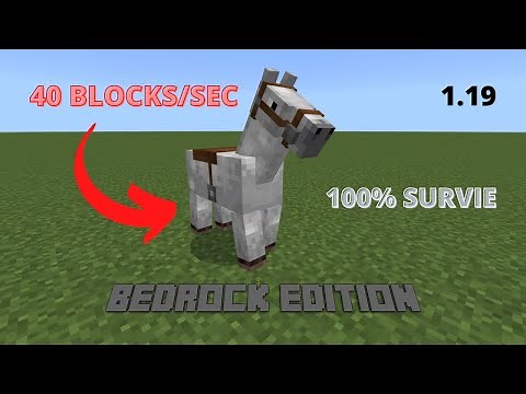 Avoir un Cheval TRES Rapide dans Minecraft (Bedrock/PE/Windows 10) - 1.19
