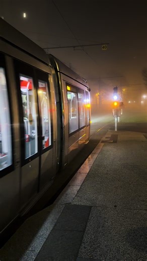 🚊Alstom Citadis 402 📍Lénine-Corsière 🗺️Ligne T4, réseau TCL 📷iPhone 17 🔢n°875 #tcl #fog #ilovetcl #citadis402 #tram