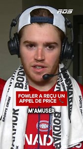 Jacob Fowler reçoit un appel de.... Carey Price #25CH #GOHABSGO #LETSGOOOOOOOOOOOOO 💙🤍❤️ Credit RDS | 25CH