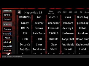 HappyHub ss v2 new Script Require Showcase - Roblox Exploiting