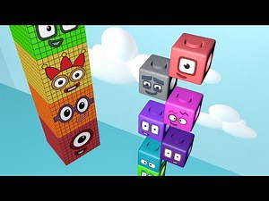 Numberblocks Standing Tall 100 HUGE Learn to Count Numberblocks Counting 1-100 Number Patterns