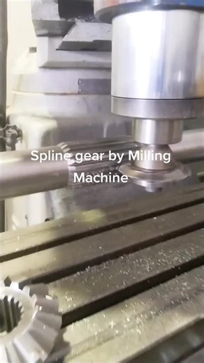 Spline gear cutting by Milling Machine.#hobbing #machinist #gear #malaysia #gearcutters
