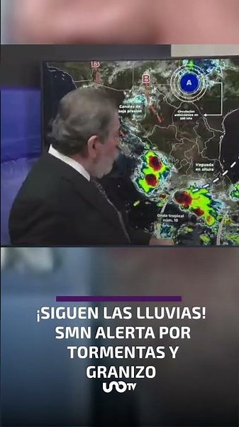 ¡Siguen las lluvias! SMN alerta por tormentas fuertes y posible granizo este jueves