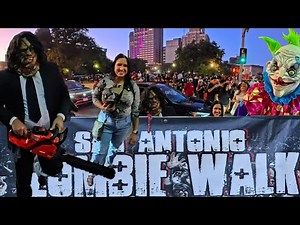 Zombies Invade the Alamo Downtown San Antonio 🧟‍♂️ ZOMBIE WALK 2025