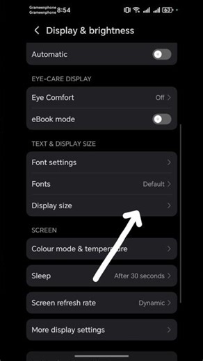 "How to Increase Display Size on Honor Phone | Bigger Screen View Settings | #Shorts"