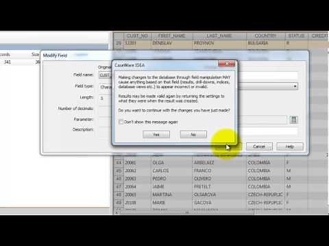 IDEA INTRO LESSONS - Lesson 06 - Creating, modifying and removing fields