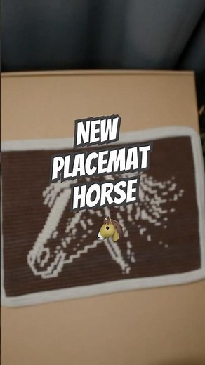 New crochet placemat Horse 🐴 #crochet