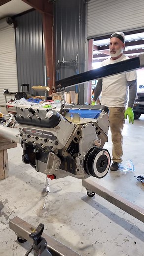 The new engine is planted in the driveline of the Z06! #c6 #c6corvette #c6z06 #z06 #z06corvette #corvettez06 #corvettec6 #procharger #procharged #supercharged #boosted #supercharged #superchargedvette #vette #c6vette #builtmotor #dragracing #dragcar #1320 #1320video #racecar #streetcar #streetcars #boostedcars #boostedlife #lsx #1000hp #weldwheels #beadlocks #lsx #427 @prochargersuperchargers @carlyleracing @weldwheels @mickeythompsontires @corvette.society @vettesociety @instavettes @z06hub | R