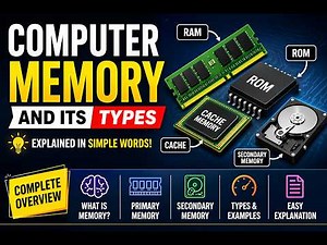 Types of Computer Memory | RAM, ROM, Cache & Storage (Full Guide)