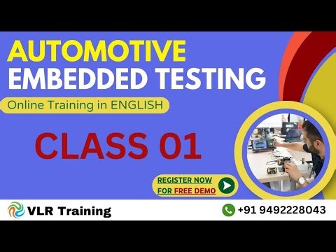 Automotive Embedded Testing Class 01 in Telugu | VLR Training - 9492228043