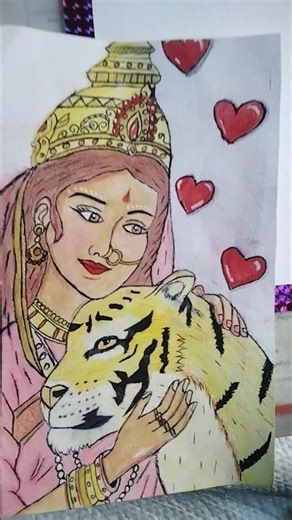 it's not a perfect #viral #maadurga #Durga Mata #sketch