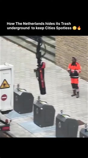 World_War on Instagram: "This video and associated text describe the Netherlands' innovative underground waste management system, designed to maintain urban cleanliness and improve efficiency. System Design: Large bins are installed underground, storing waste several meters below the surface. Aesthetics & Hygiene: This system keeps streets free of clutter and odors, prevents pests, and enhances urban aesthetics. Efficiency: The underground containers hold significantly more waste than traditiona