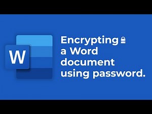 How to password protect Word document?