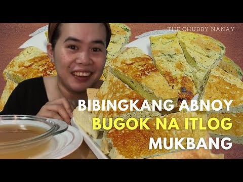 BIBINGKANG ABNOY NG LAGUNA | BIBINGKANG BUGOK NA ITLOG MUKBANG | THE CHUBBY NANAY