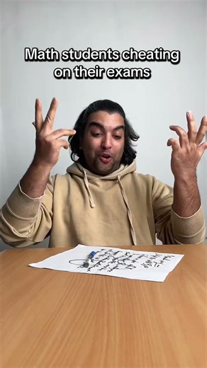 Math students cheating on their exams #memes #shorts