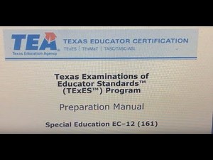 TExES Special Education EC-12 161 Exam: Domain I Study Guide
