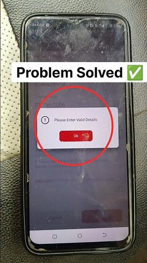 please enter valid details problem solved 💯✅