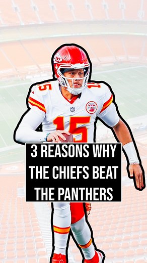 3 reasons why the Chiefs beat the Panthers. #chiefs #chiefskingdom #nfl #nflreels #panthers #carolina #carolinapanthers #charlotte #kansascity #kcmo #kc #arrowhead #kelce #mahomes | Farzin Vousoughian