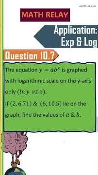 DAY 77 MATHRELAY challenge; Solution to yesterday's problem! Topic: Application:Exponents/Logarithms