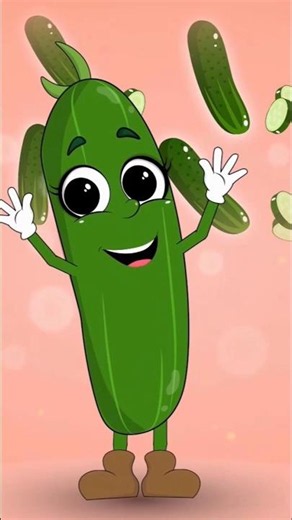 أنا خيارة 🥒 #اطفال #اغاني_اطفال #ألوان #خضراوات