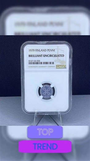 ✨ Ever seen a coin that tells a story? 🇫🇮 Meet the stunning 1979 Finland Penni, certified Brilliant Uncirculated by NGC! This exquisite piece of history isn't just a beautiful keepsake; it’s a slice of Finland’s rich heritage 🎉. With its gleaming finish and intricate design, this coin will spark conversations and elevate your collection. Perfect for displaying at home or gifting to a fellow numismatic friend 💼. Why just collect, when you can cherish? 😉 #CoinCollecting #Numismatics #Finland 