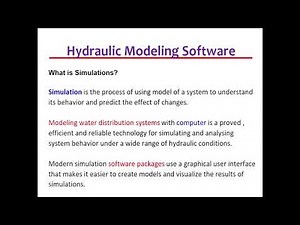 Software Application in Modeling Water Distribution System
