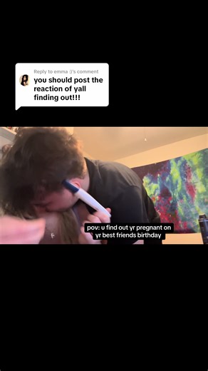 Replying to @emma :) was such a happy moment but caught us off guard #pregnant #finding