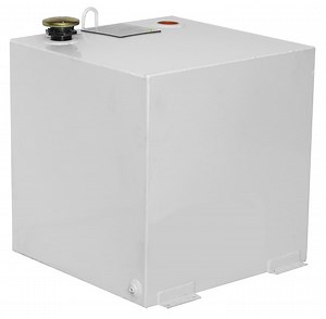 485000 50 Gallon White Square Steel Liquid Transfer Tank for Trucks - Crescent Tools