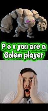 Why golem player are so dumb🤣🤣🤣🤢 #clashroyale #clashofclans #shortsviral #gaming