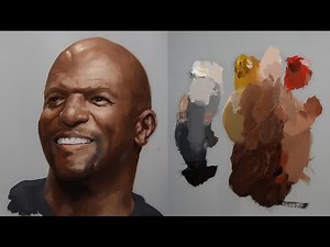 Mixing Dark Skin Colors With Zorn's Palette - Oil Colors - Portrait of Terry Crews