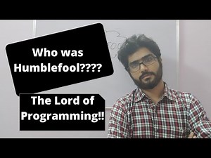 Who is/was/will be Humblefool????