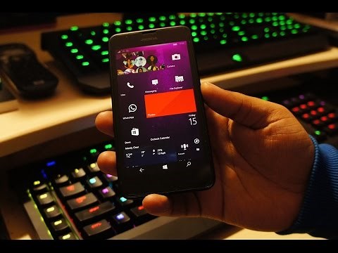 Windows 10 mobile on 512mb RAM phone Lumia 630 (build 10586.63)