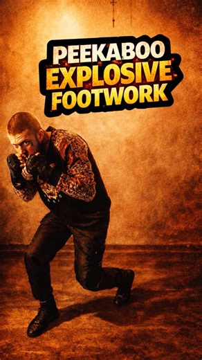 Peekaboo explosive footwork⚡️ #boxing #boxingtraining #peekaboostyle