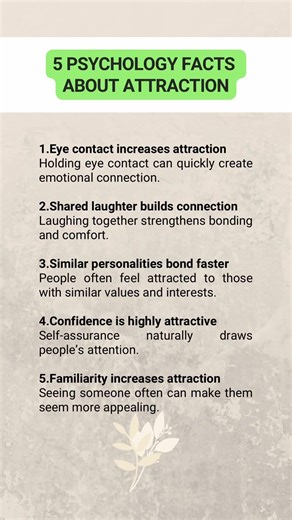 5 Psychology Facts About Attraction.
